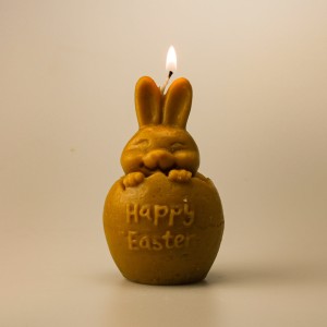 Świeca z wosku pszczelego Happy Easter